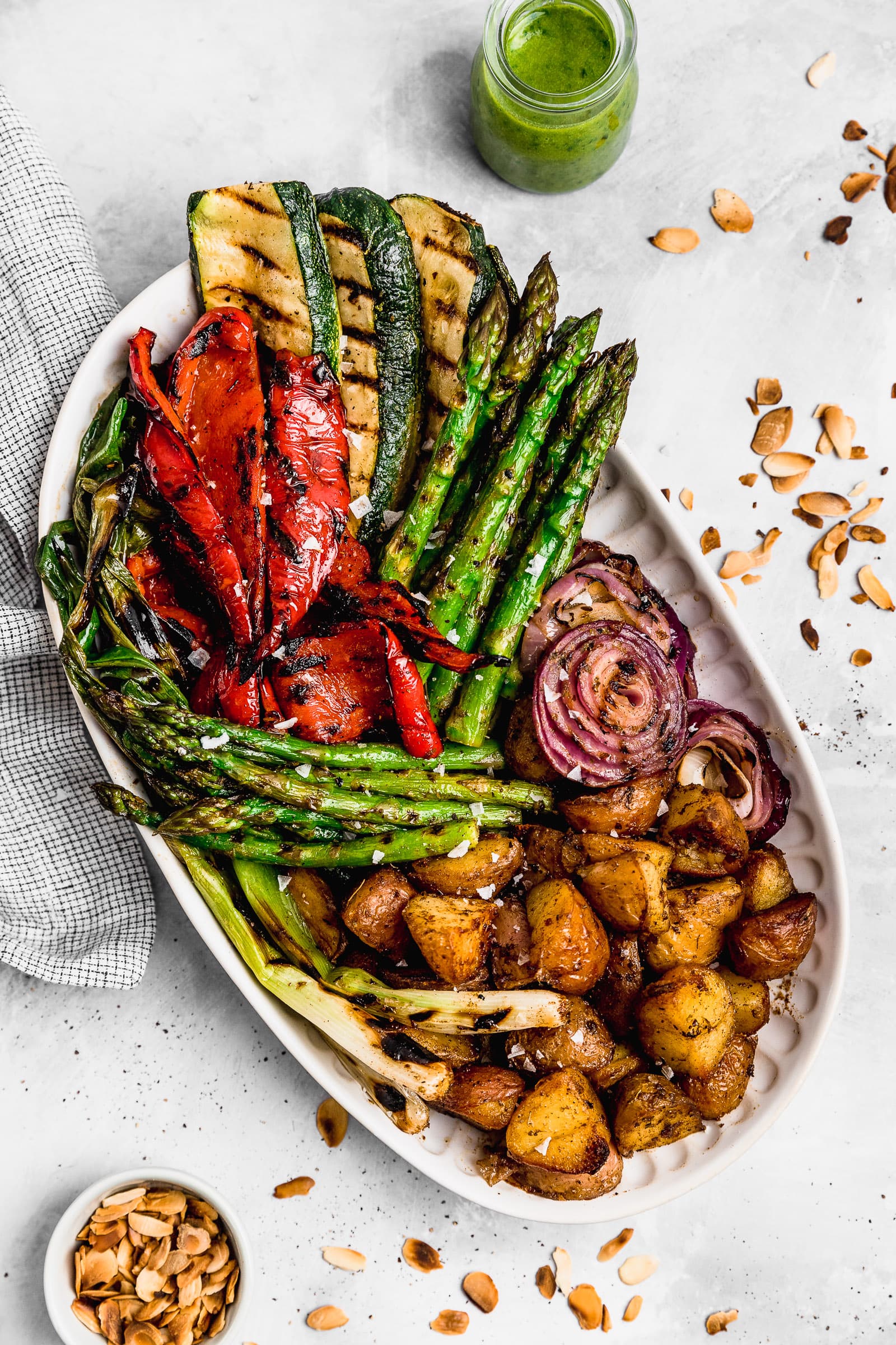 Tabla de vegetales asados